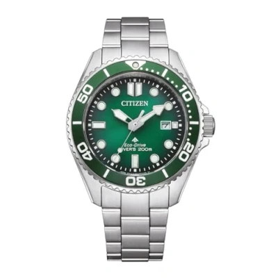 Abbildung von Citizen BN0269 50W Promaster Eco Drive Herrenuhr 20 bar Stahl/Grün