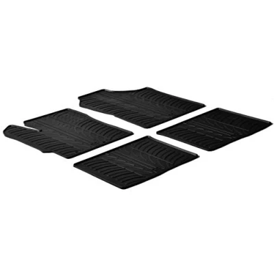 Abbildung von Gledring 0265 Fußmattensatz Gummi vorne und hinten 4 schwarz 750mm 550mm TOYOTA: Yaris III Schrägheck