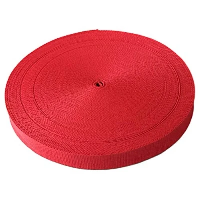 Abbildung von Schnoschi Gurtband Polypropylen 10 Meter lang viele Verschiedene Breiten und Farben 10mm 15mm 20mm 25mm 30mm 40mm 50 mm (rot, mm)