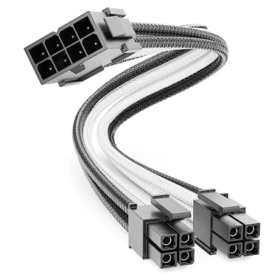 Abbildung von deleyCON 4+4 Pin EPS CPU Prozessor Strom Kabel Intern 30cm 18 AWG PSU Computer