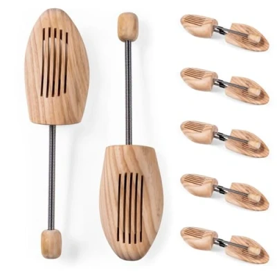 Abbildung von Blumtal Schuhspanner für Damen und Herren aus Echt Holz (5 tlg., 1 Paar, 2 5 Paar), atmungsaktiv echtem Kiefernholz, in verschiedene Größen