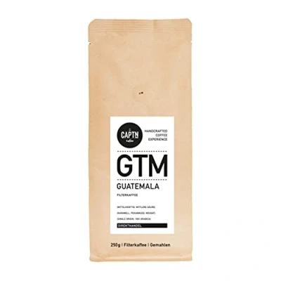 Abbildung von Guatemala Kaffee Gemahlen 100 % Arabica Single Origin 250 G Direkt Gehandelt Schonend Trommelgeröstet Handverpackt Filterkaffee Premium Qualität Ideal als Geschenk