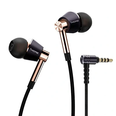 Abbildung von 1MORE E1001 Triple Driver Kopfhörer mit Kabel, In Ear Hi Fi Ohrhörer High Resolution, MEMS Mikrofon, 3,5 mm Klinkenstecker Earbuds, Satte Bässe Earphones