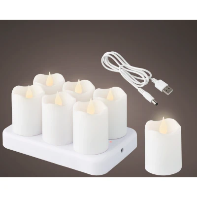 Abbildung von Lumineo LED Teelicht white/flame 6cm