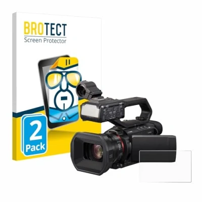 Abbildung von BROTECT (2 Stück Schutzfolie für Panasonic HC X2000 Displayschutz Folie Ultra Klar
