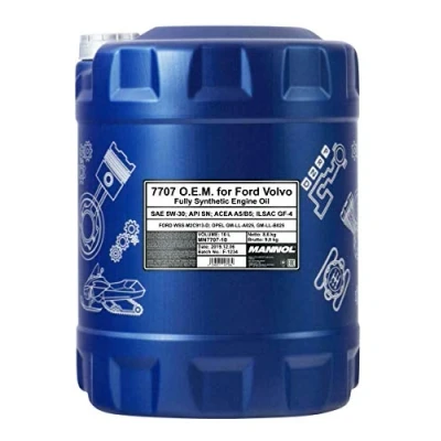 Abbildung von MANNOL 10 Liter 5W 30 ACEA A5 B5 WSS M2C913 D Motoröl für Pkw Motoren, Korrosion verhindern, Effizienzsteigerung