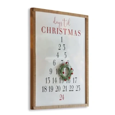 Abbildung von Loberon Dekoboard Lagunes, Festlich und Kreativ, Nostalgischer Charme, Vintage Design, Weihnachten, Weihnachtsdeko, Kiefernholz, Eisen, Kunststoff, weiß/braun