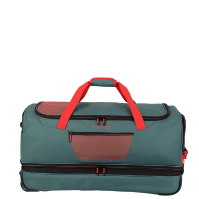 Abbildung von Travelite Basics 2 Rollen MIT Dehnfalte Weekender, Größe: One Size, Grün orange