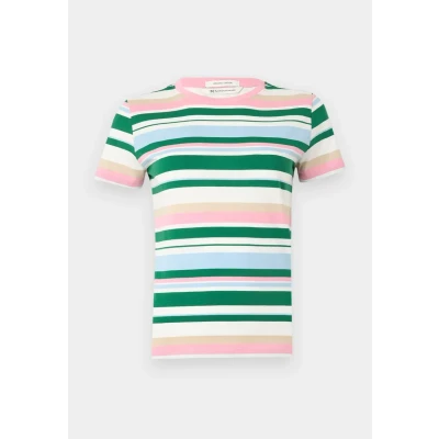 Abbildung von TOM Tailor Denim Modern Stripe Tshirt print, Damen, Größe: XS, Multi coloured