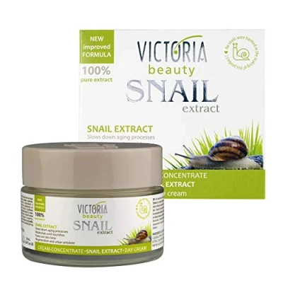 Abbildung von Victoria Beauty Schneckenschleim Creme mit Hyaluron, Schneckencreme gegen Falten und Augenringe, Gesichtscreme für Frauen Männer, wirkame Gesichtspflege, Snail Cream Moisturizer, 50ml