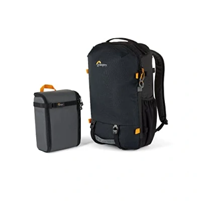 Abbildung von Lowepro Trekker Lite BP 150, Camera Backpack with Removable Insert, Accessory Strap System, Bag for Mirrorless Camera, Compatible Sony Alpha 6000, Black