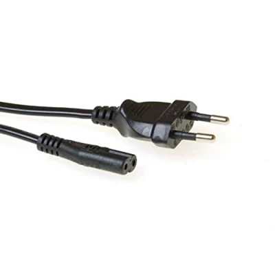 Abbildung von ACT C7 Kabel 5m, Euro Netzkabel Stromkabel Type C Eurostecker auf Buchse, Kleingerätekabel PS4/PS5, TV, Drucker AK5419