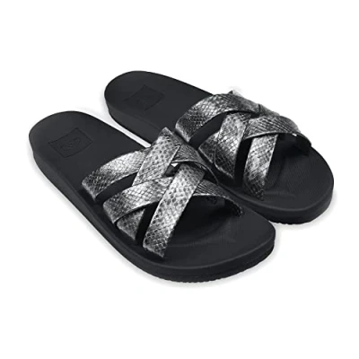 Abbildung von BRASILERAS Damen Flip Flops in Farbe Silber