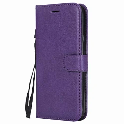 Abbildung von Yiizy handyhülle für Huawei P8lite / ALE L21 Ledertasche, Simple Fashion Stil Lederhülle Brieftasche Schutzhülle P8 Lite hülle Silikon Cover mit Magnetverschluss Kartenfächer (Violett)
