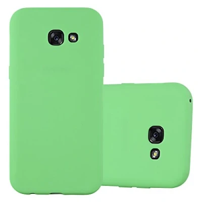 Abbildung von Cadorabo Hülle kompatibel mit Samsung Galaxy A5 2017 Schutzhülle TPU Silikon Case Candy Design Slim Kratzfest Weiche Gummi Rundumschutz für in Grün