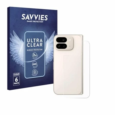 Abbildung von Savvies 6 Stück Schutzfolie für Google Pixel 9 Pro Fold (Rückseite) Displayschutz Folie Ultra Transparent