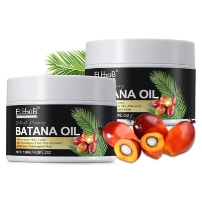 Abbildung von P Beauty Bio Batana Öl 2x120g für Haarwachstum &amp; Haarpflege, Feuchtigkeit Haare, Haut Nägel Stärkt Haarfollikel, repariert Spliss Haar Schäden, Anti Frizz, Glänzendes Geschmeidiges