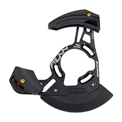 Abbildung von FUNN Zippa DH Kettenführung, ISCG05 Schnittstelle, BSA Adapter inklusive, 32T 38T, Kettenprotektor für Mountainbike (Schwarz)