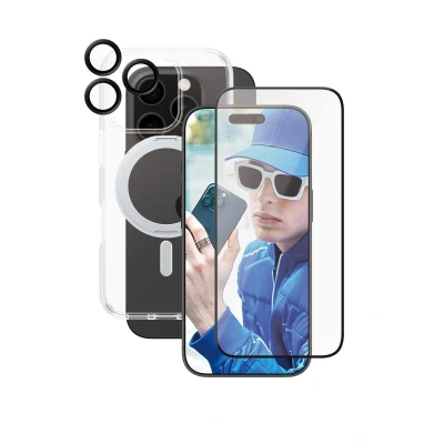 Abbildung von 0 CARE by PanzerGlass® Feature 3 in 1 Ceramic Schutzset für iPhone 16 Pro