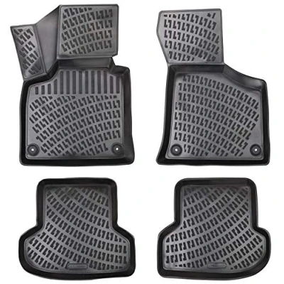 Abbildung von ELMASLINE Auto Fußmatten Gummi (4 St), für AUDI A3 (2003 2013) 8P (2. Generation) 3D Gummimatten mit extra hohem Rand mehr Schutz Passend Baujahre:, 2003 2013