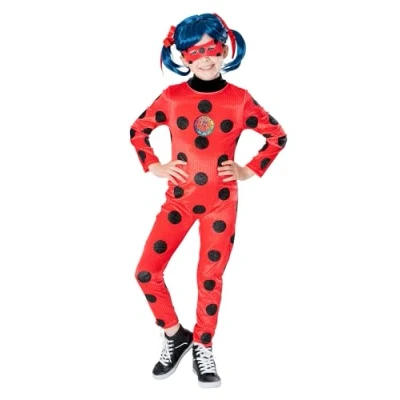 Abbildung von Metamorph Kostüm Miraculous Ladybug Deluxe für Kinder, Lizenzkostüm und Perücke zu den &#039;Geschichten von Cat Noir&#039;