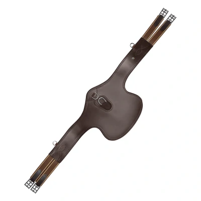 Abbildung von Waldhausen Sattelgurt mit Bauchlatz Braun 140cm