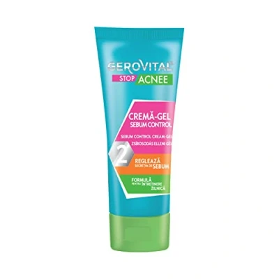 Abbildung von Creme Gel zur Regulierung der Talgproduktion mit Mattierender und Reizlindernder Wirkung, öffnet die Poren, Gerovital Stop Acnee, 50 ml