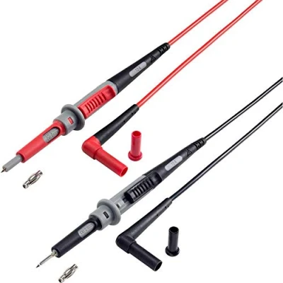 Abbildung von VOLTCRAFT MS 4PS E Sicherheits Messleitung 4 mm Stecker Prüfspitze 1.00 m Schwarz, Rot 1 St.