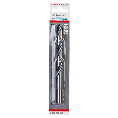 Abbildung von Bosch Professional 1x HSS Spiralbohrer PointTeQ (für Metall, reduzierter Schaft, 13,5 x 108 160 mm, Zubehör Bohrschrauber)