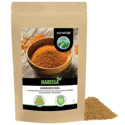 Abbildung von Harissa Gewürzmischung (500g), Gewürz, Afrikanische 100% natürlich, Gewürzzubereitung Harissa, ohne künstliche Zusätze