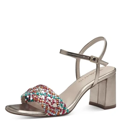 Abbildung von Tamaris Riemensandalette, Damen, Größe: 40, Multicolor Schuhe