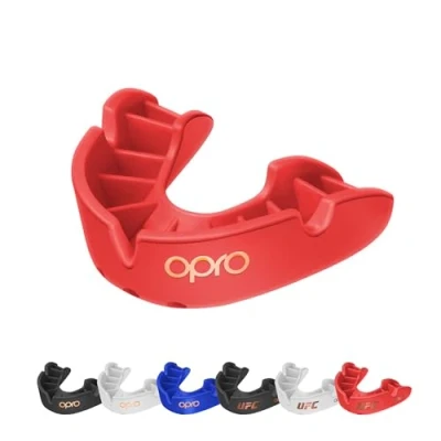 Abbildung von OPRO Bronze Level Erwachsene und Jugendliche Sport Mundschutz mit Etui Einpassvorrichtung, Zahnschutz für UFC, MMA, Boxen, Kampfsport, andere Kontaktsportarten (Weiß, Jugendliche)