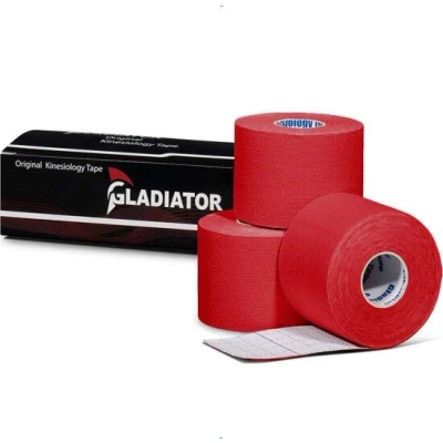 Abbildung von Wasserdichtes und elastisches Kinesio Tape rot 3 Rollen