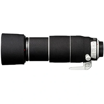 Abbildung von easyCover Lens Oak Objektivschutz Schutz für Ihr Kameraobjektiv Geeignet Canon EF 100 400mm F4.5 5.6L is II USM Schwarz