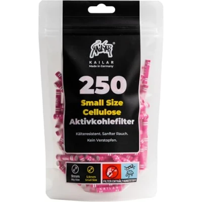 Abbildung von Kailar Aktivkohlefilter Vegane 5mm / 9mm, Vegan,