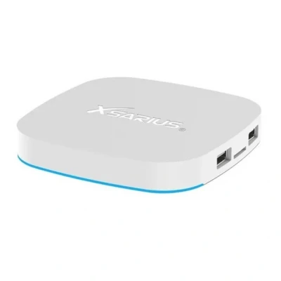 Abbildung von Xsarius Avant 3+ Ultra White 4K Android 11 TV Box, Gigabit LAN, Bluetooth 5.2, WLAN WiFi 6, 2in1 Fernbedienung, LIVETV App, H.265, HDR10+, 4GB, 32GB, SD Karten Slot + HM SAT HDMI Kabel