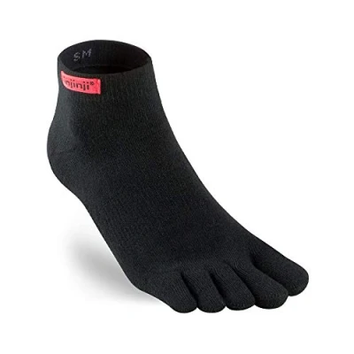 Abbildung von Injinji 2.0 Herren Sport Crew Zehensocken, Schwarz, Größe XL