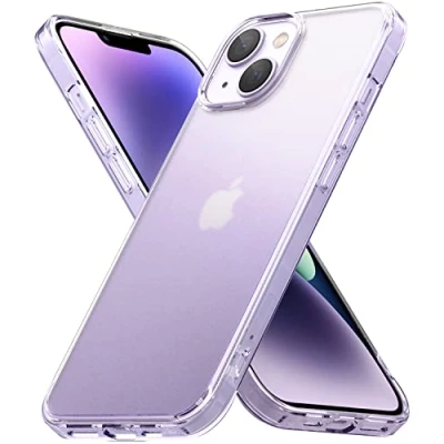 Abbildung von Ringke Fusion Case Kompatibel mit iPhone 14 Plus Hülle, Kratzfeste Anti Fingerabdruck Transparent Handyhülle für 6.7 Zoll (2022) Matte Clear