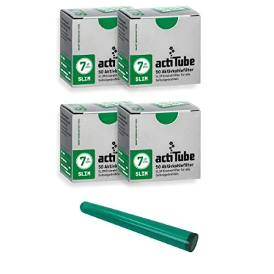 Abbildung von actiTube Aktivkohlefilter, Silber, M
