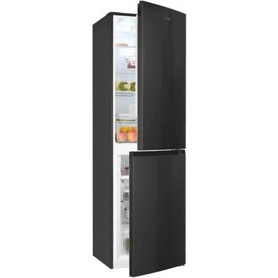 Abbildung von Exquisit Kühl Gefrierkombination, Kühlschrank mit Gefrierfach, 247 Liter, Nofrost, 4 Sterne Schnellgefrieren, Ablagen, KGC250 85 NF 040D inoxlook az