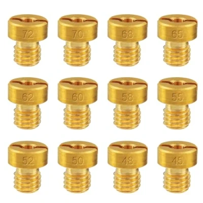 Abbildung von EPLZON 5mm Vergaser Düsen 45/48/50/52/55/58/60/62/65/68/70/72 für Roller Motorrad Schaltmoped(Packung 12Stück)