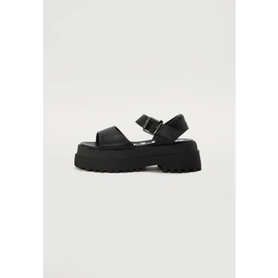 Abbildung von Buffalo Pluto JOJO Plateausandalette, Damen, Größe: 40, Black Schuhe