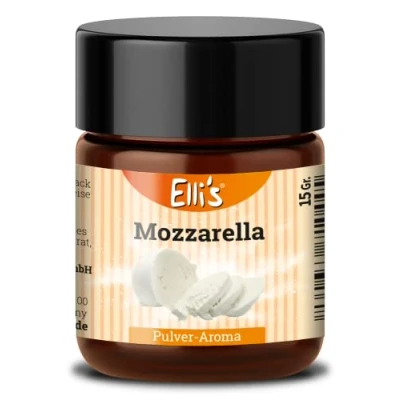 Abbildung von Ellis Aromen Mozzarella PULVER Lebensmittelaroma Vegan und kalorienarm für Lebensmittel Getränke, wie zum Backen Kochen 10 g
