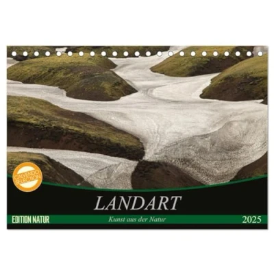 Abbildung von Landart Kunst aus der Natur (Tischkalender 2025 DIN A5 quer), CALVENDO Monatskalender