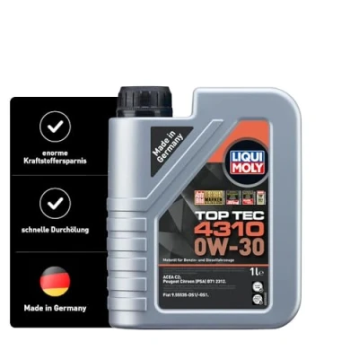 Abbildung von LIQUI MOLY Top Tec 4310 0W 30 1 L Synthesetechnologie Motoröl Art. Nr.: 3735, farblos