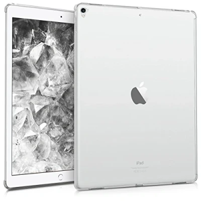 Abbildung von kwmobile Hülle kompatibel mit Apple iPad Pro 12,9&quot; (2015/2017) Tablet Cover Tab Case Silikon Schutzhülle in Transparent