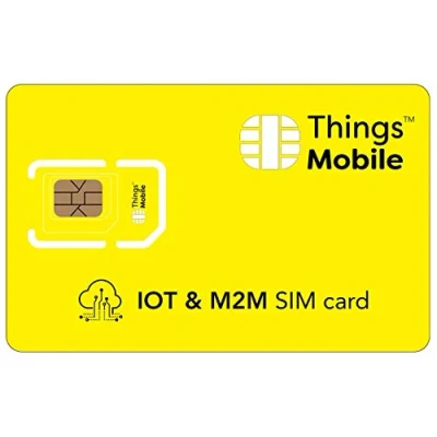 Abbildung von PREPAID SIM Karte für IOT (INTERNET of THINGS) Things Mobile mit weltweiter Netzabdeckung und Mehrfachanbieternetz GSM/2G/3G/4G. ohne Fixkosten Verfallsdatum. 10 Guthaben inklusive