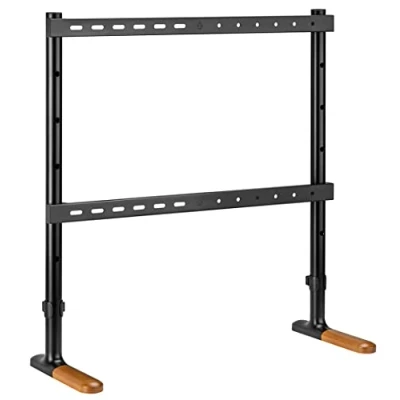 Abbildung von mywall TV Standfuß HT26L, Ständer für Bildschirme 49 75 Zoll, Bodenständer mit Holzoptik und Anti Rutsch Pads, Universaler Belastung bis zu 40 kg