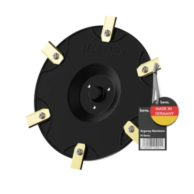 Abbildung von BEOS [Made in Germany] 6er Messerscheibe kompatibel mit Segway Navimow H Serie H500E, H800E, H1500E, H3000E VF Mähroboter Premium Mähteller aus glasfaserverstärktem Kunststoff für 6 Klingen