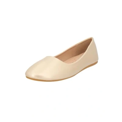 Abbildung von Elara Damen Ballerina Bequeme Slip Ons Flach Chunkyrayan DY 10A Gold 36